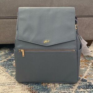 Freshly Picked Classic Diaper Bag II in Dusty Blue